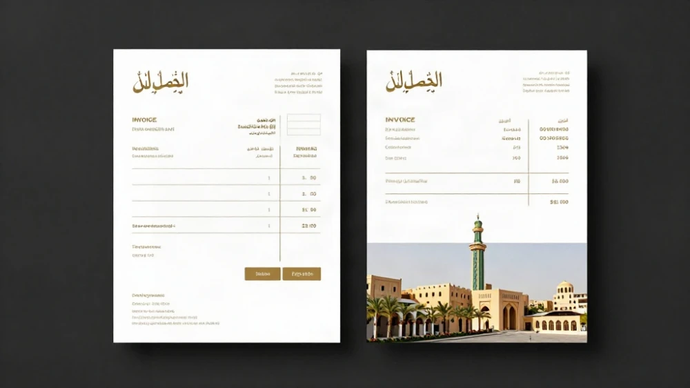 تصميم دفاتر فواتير ومستندات تجارية