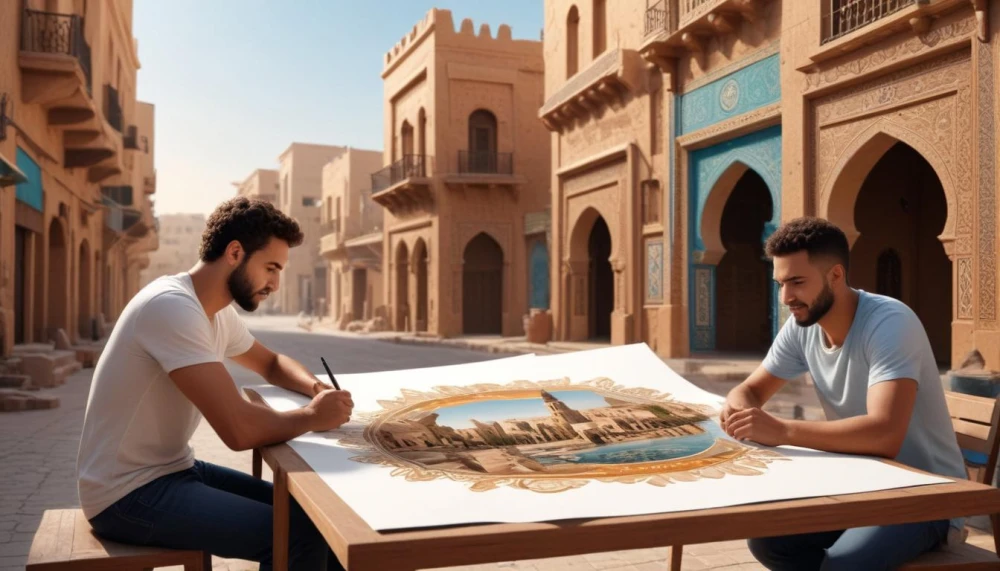 تصميم ستكرات لوقو مشاريع الخبر