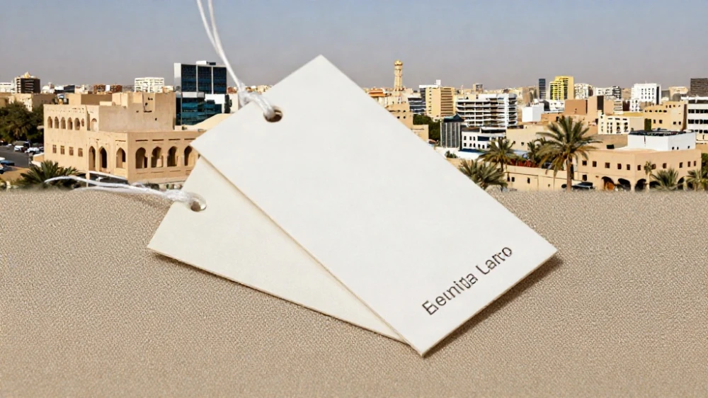 تصميم كروت تعليق ملابس احترافية