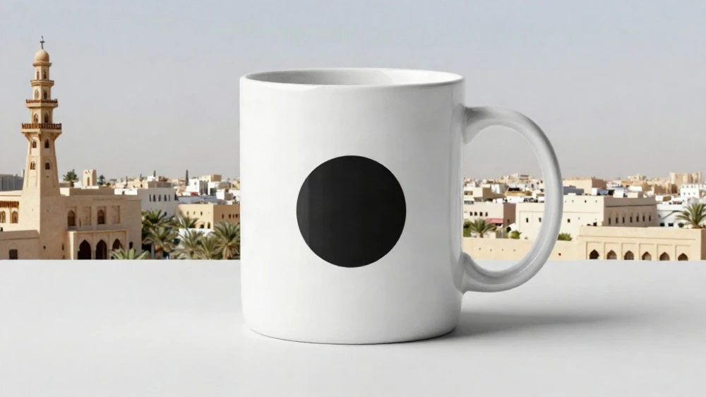 تصميم لوجو كافيه على أكواب سيراميك