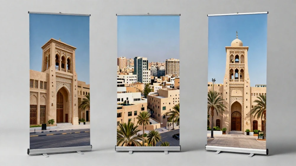 ارخص تكلفة طباعة رول اب الرياض