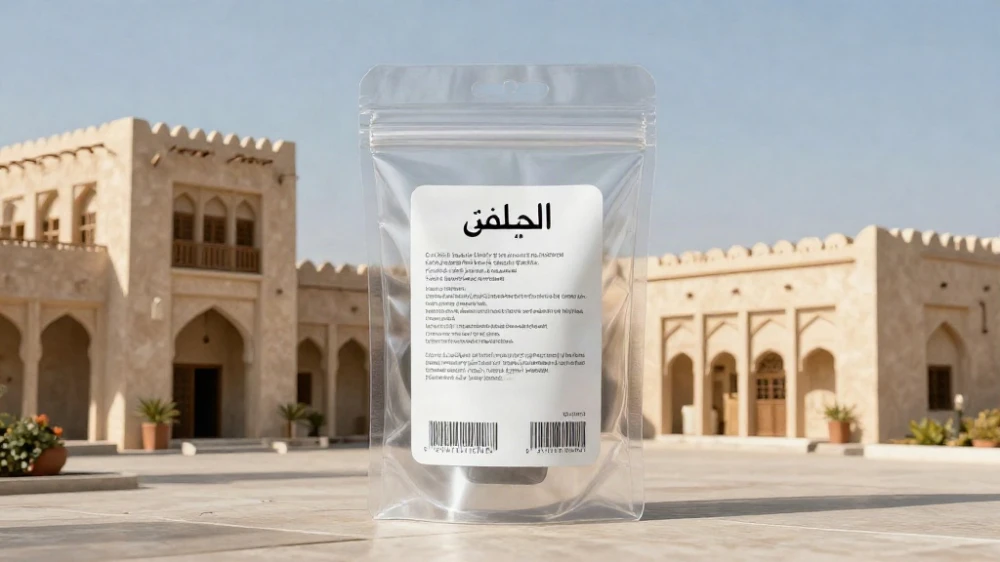 استكرات لاصقة شفافة للمنتجات بالجبيل