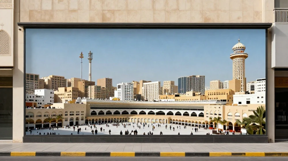 تصميم استكرات جدران للمحلات في مكة