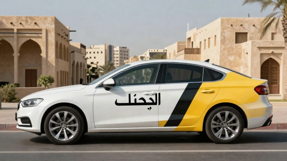تصميم ملصقات سيارات تجارية بالجبيل