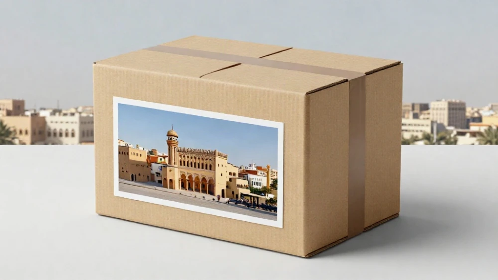تصميم ملصقات علب كرتون جدة